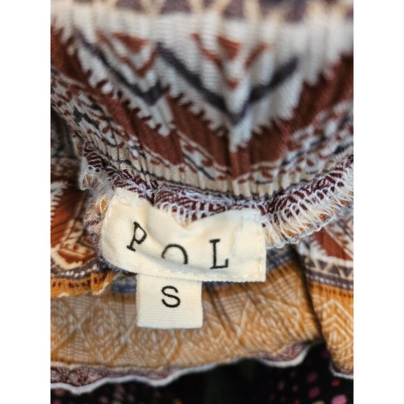 2/$35 POL Boho-Style Elastic Waist Hi Rise Ruffle Hem Shorts Womens Small - Picture 4 of 4